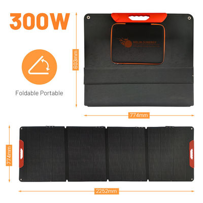 Καλή τιμή ETFE IP65 300W Δυνατότητα αναδίπλωσης Ηλιακών Πανελών Κιτ 4X75W Φορητή βαλίτσα Ηλιακά πάνελ σε απευθείας σύνδεση