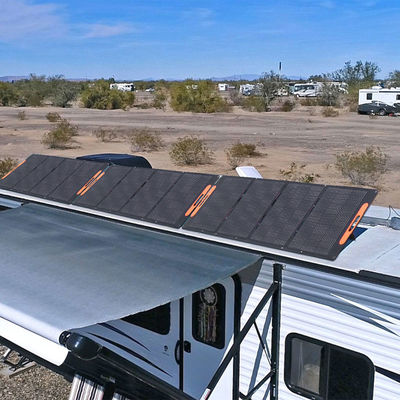 Καλή τιμή Φορητό κιτ αναδιπλούμενων ηλιακών πάνελ 300W με μπροστινό κάλυμμα ETFE και συμπαγές αναδιπλωμένο μέγεθος 812X608mm σε απευθείας σύνδεση