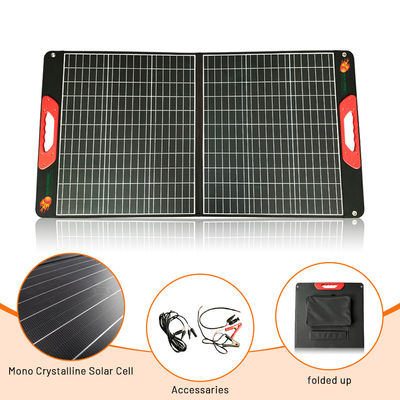 Καλή τιμή 100W Αδιάβροχα αναδιπλώσιμα ηλιακά πάνελ Ανανεώσιμη ενέργεια Φορητό κάμπινγκ Ηλιακό πάνελ σε απευθείας σύνδεση