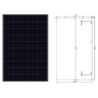 Καλή τιμή 100w ημιευέλικτο ηλιακό πάνελ 12V MC4 έξοδος ευέλικτα ηλιακά πάνελ για τροχόσπιτα σε απευθείας σύνδεση