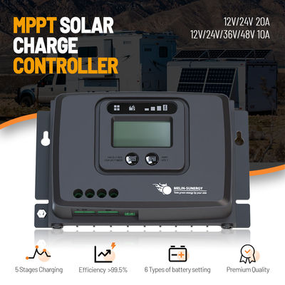 Καλή τιμή Ψηφιακό έξυπνο RV MPPT Ηλιακό ελεγκτή φόρτισης 12V / 24V επιφανειακή τοποθέτηση σε απευθείας σύνδεση